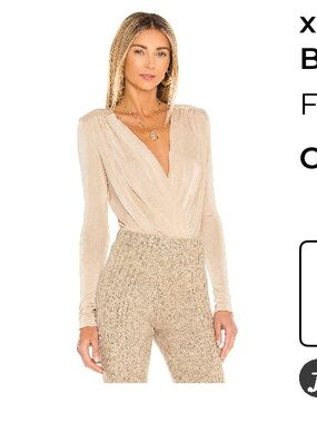 Free people x revolve turnt bodysuit in blossom pearl! Never worn!